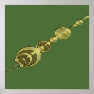 Artistieke snijcirkel poster