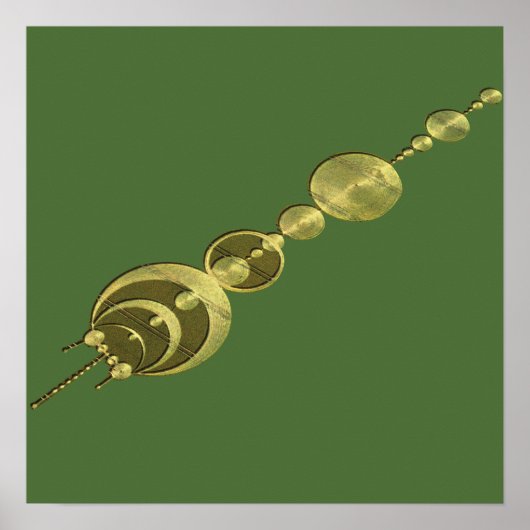 Artistieke snijcirkel poster (Voorkant)