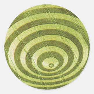Artistieke snijcirkel ronde sticker