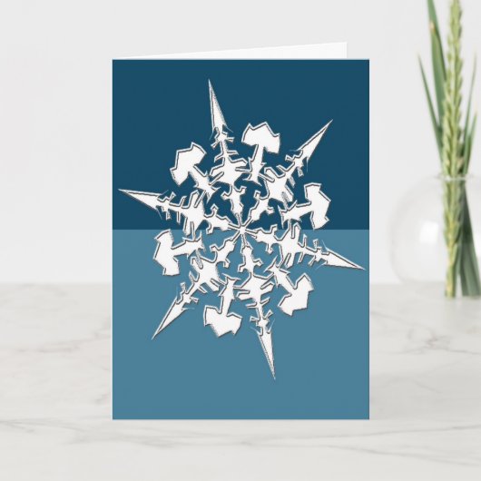 Artistieke Snowflake Design Feestdagen Kerstmis (Voorkant)