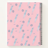 Artistieke snychro-zwemzwemmers Roze Notitieboek (Achterkant)