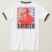 Artistieke Solder Line Design T-shirt" "Modern Sol T-shirt (Design achterkant)