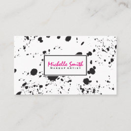 Artistieke spatten visitekaartje
