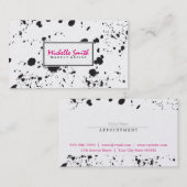 Artistieke Spatter II (Afspraakkaart) Afsprakenkaartje (Voorkant / Achterkant)