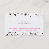 Artistieke Spatter II (Afspraakkaart) Afsprakenkaartje (Achterkant)