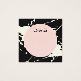 Artistieke Spletters die een DisplayCard verdienen Vierkante Visitekaartjes