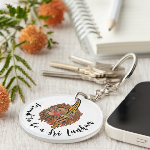 Artistieke Sri Lanka geschenken Sleutelhanger