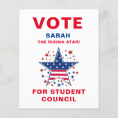 Artistieke Stem voor Klasse President: Rising Star Flyer (Achterkant)