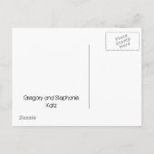 Artistieke ster van David Bar Bat Mitswa Save The  Aankondigingskaart (Achterkant)