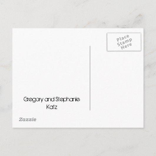 Artistieke ster van David Bar Bat Mitswa Save The  Aankondigingskaart (Achterkant)