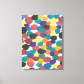 Artistieke Stippen Abstracte Canvas Art Print (Voorkant)