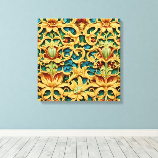 Artistieke stretched canvas Print: transformeer uw (Insitu (Houten vloer))