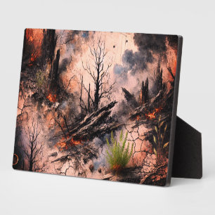 Artistieke Tafelblad Plaque met Ezel Fotoplaat