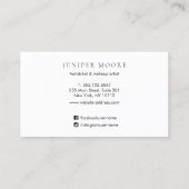 Artistieke Tan Pink Waterverf Beauty Salon Visitekaartje (Achterkant)