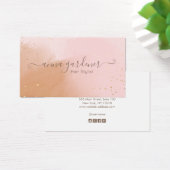 Artistieke Terracotta Boho Gold Splatter Waterverf Visitekaartje (Bureau)