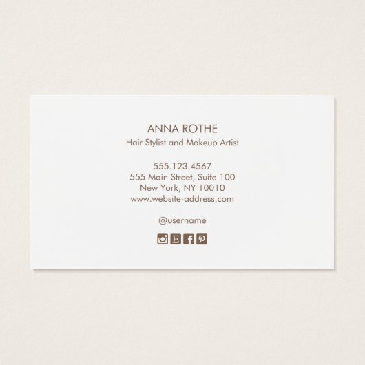 Artistieke Terracotta Boho Gold Splatter Waterverf Visitekaartje (Achterkant)