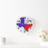 Artistieke Texas vlagklok Ronde Klok (Huis)