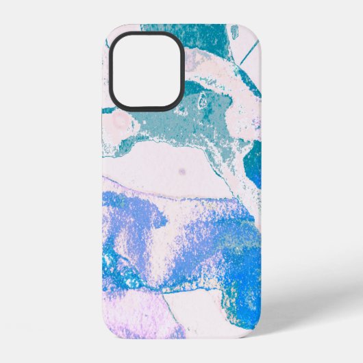Artistieke textuur. Helder violette rand. Violette iPhone Hoesje (Achterkant)