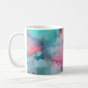 Artistieke textuur: Kleurrijk Abstract behang Koffiemok