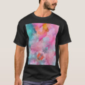 Artistieke textuur: Kleurrijk Abstract behang T-shirt (Voorkant)
