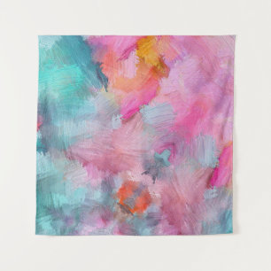 Artistieke textuur: Kleurrijk Abstract behang Wandkleed