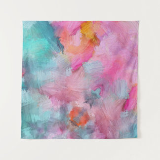 Artistieke textuur: Kleurrijk Abstract behang Wandkleed