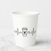 Artistieke Thee Tijd Verrukking "Liefde is Brouwen Papieren Bekers (Voorkant)