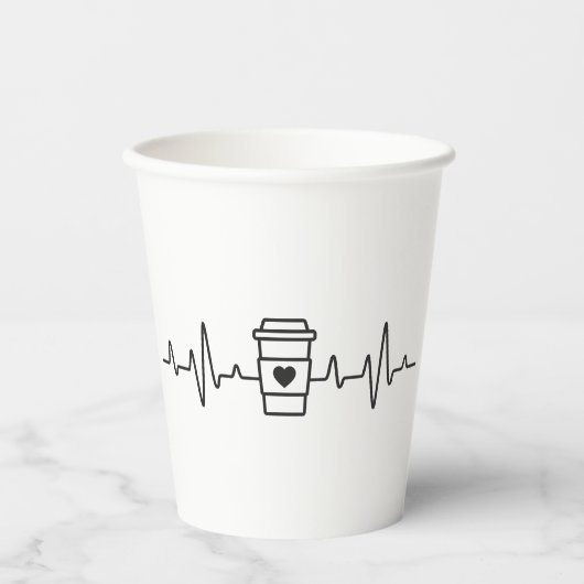 Artistieke Thee Tijd Verrukking "Liefde is Brouwen Papieren Bekers (Voorkant)