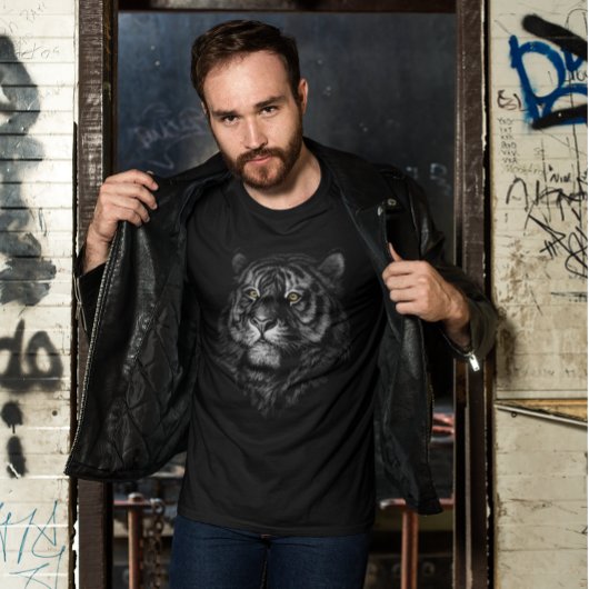 Artistieke tijgerkop Grafisch T-shirt