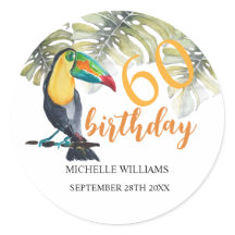 Artistieke Toucan Tropical Party Waterverf