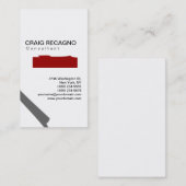 Artistieke Trendy Cute Black White Visitekaartje (Voorkant / Achterkant)