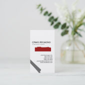 Artistieke Trendy Cute Black White Visitekaartje (Staand voorkant)