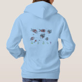 Artistieke Tribal Fish Hoodie (Achterkant)