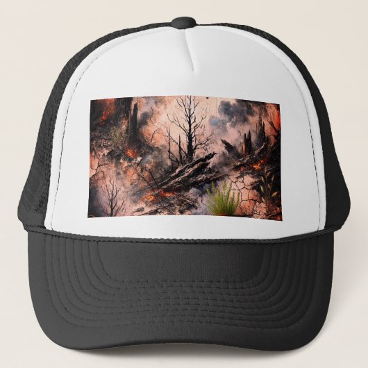 Artistieke Trucker Hat voor Bold Style Pet (Voorkant)