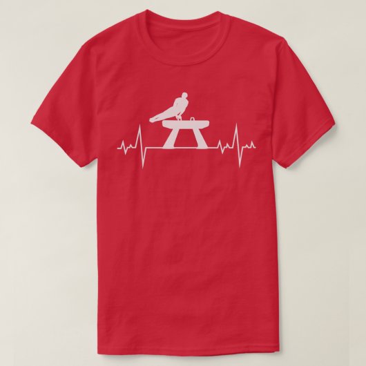 Artistieke turnstaart Pommel Horse gymnast T-shirt (Design voorkant)