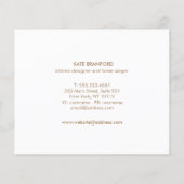 Artistieke Turquoise Blue Abstracte Waterverf Flyer (Achterkant)