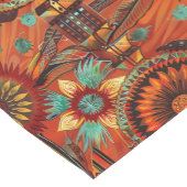 Artistieke Turquoise "Intrinte Echoes" Tafelloper (Hoek)