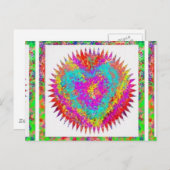 ARTISTIEKE UITDRUKKING: KWESTIE VAN HART BRIEFKAART (Voorkant / Achterkant)