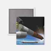 Artistieke uitlevering van een zware lift magneet (Voorkant / Achterkant)