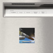 Artistieke uitlevering van een zware lift magneet (Insitu (Vaatwasser))