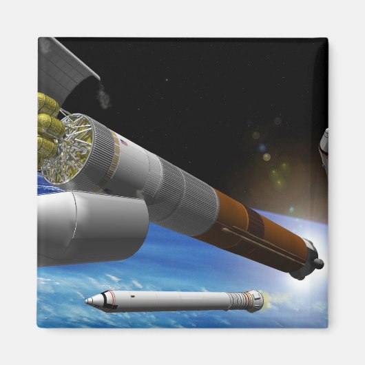 Artistieke uitlevering van een zware lift magneet (Voorkant)