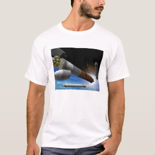 Artistieke uitlevering van een zware lift t-shirt