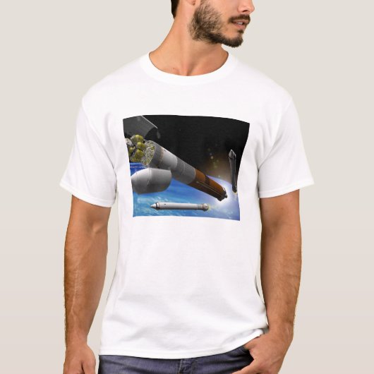 Artistieke uitlevering van een zware lift t-shirt (Voorkant)