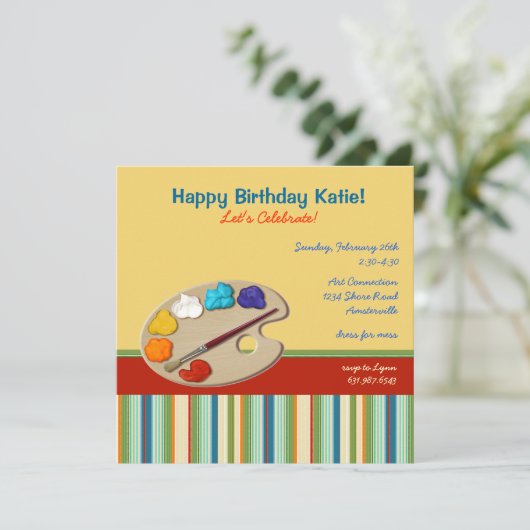 Artistieke uitnodiging (Staand voorkant)