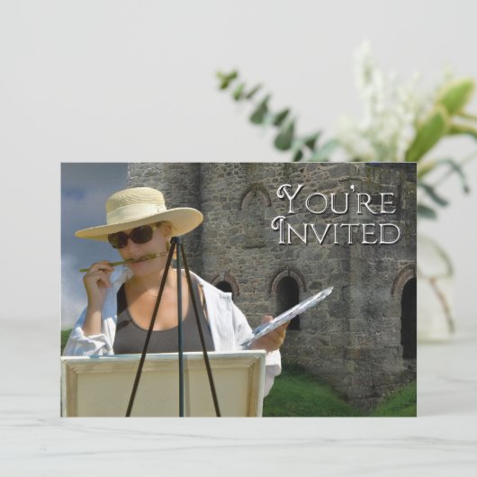 Artistieke uitnodiging (Staand voorkant)