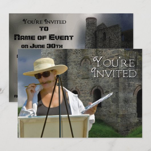 Artistieke uitnodiging (Voorkant / Achterkant)