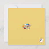 Artistieke uitnodiging. kaart (Achterkant)