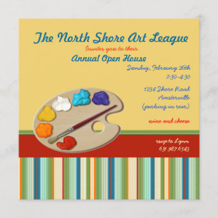 Artistieke uitnodiging. kaart