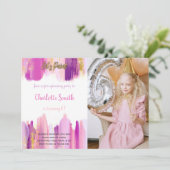  Artistieke Uitnodigingen voor Kinderen (Staand voorkant)