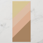 Artistieke unieke Terracotta Blush Waterverf Menu (Achterkant)